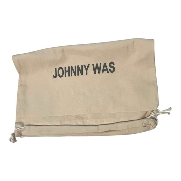 New Johnny Was Freja Embroidered Cognac Suede Leather Loafers Size 6.5 NIB - Picture 7 of 8